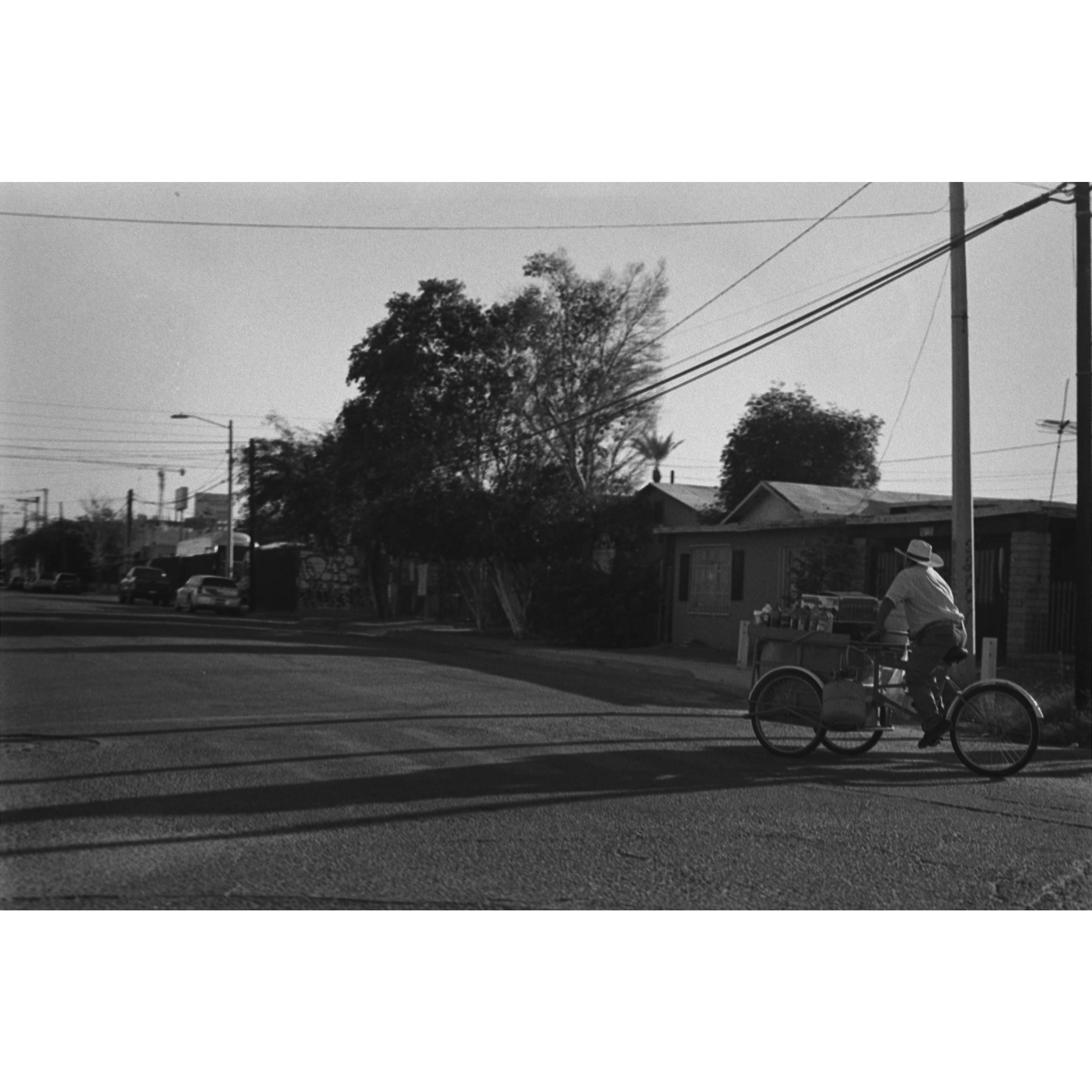 Street vendor with cart